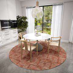 Eleanor Canyon Contemporary Geometric 8' x 8' Round Rug Canyon AER31