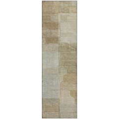 Luxury Washable Indoor/Outdoor Ravenna Beige 2'3" x 7'6" Runner Rug