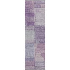Luxury Washable Indoor/Outdoor Ravenna Lavender 2'3" x 7'6" Runner Rug