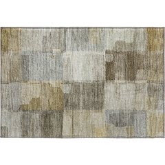 Luxury Washable Indoor/Outdoor Ravenna Taupe 1'8" x 2'6" Rug