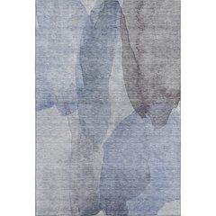 Luxury Washable Indoor/Outdoor Ravenna Blue 2'6" x 3'10" Rug