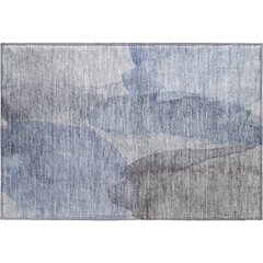 Luxury Washable Indoor/Outdoor Ravenna Blue 1'8" x 2'6" Rug