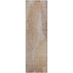 Luxury Washable Indoor/Outdoor Ravenna Coral 2'3" x 7'6" Runner Rug