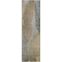 Luxury Washable Indoor/Outdoor Ravenna Wheat 2'3" x 7'6" Runner Rug