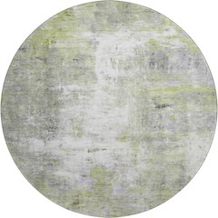 Luxury Washable Indoor/Outdoor Ravenna Aloe 8' x 8' Round Rug