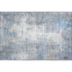 Luxury Washable Indoor/Outdoor Ravenna Blue 1'8" x 2'6" Rug
