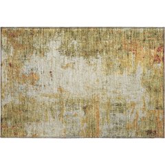 Luxury Washable Indoor/Outdoor Ravenna Olive 1'8" x 2'6" Rug