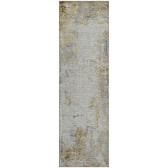 Luxury Washable Indoor/Outdoor Ravenna Taupe 2'3" x 7'6" Runner Rug
