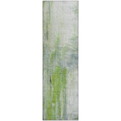 Luxury Washable Indoor/Outdoor Ravenna Aloe 2'3" x 7'6" Runner Rug
