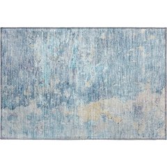 Luxury Washable Indoor/Outdoor Ravenna Blue 1'8" x 2'6" Rug