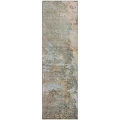 Luxury Washable Indoor/Outdoor Ravenna Brown 2'3" x 7'6" Runner Rug
