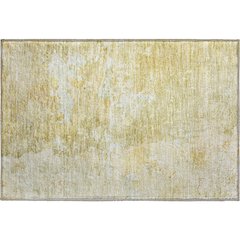 Luxury Washable Indoor/Outdoor Ravenna Gold 1'8" x 2'6" Rug