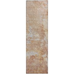 Luxury Washable Indoor/Outdoor Ravenna Salmon 2'3" x 7'6" Runner Rug