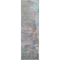 Luxury Washable Indoor/Outdoor Ravenna Taupe 2'3" x 7'6" Runner Rug