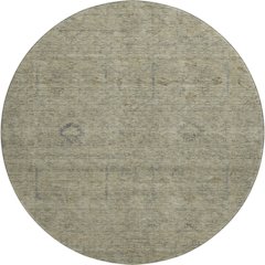 Luxury Washable Indoor/Outdoor Ravenna Khaki 8' x 8' Round Rug