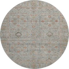 Luxury Washable Indoor/Outdoor Ravenna Taupe 8' x 8' Round Rug