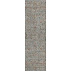 Luxury Washable Indoor/Outdoor Ravenna Taupe 2'3" x 7'6" Runner Rug