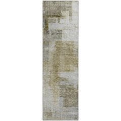 Luxury Washable Indoor/Outdoor Ravenna Taupe 2'3" x 7'6" Runner Rug