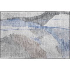 Luxury Washable Indoor/Outdoor Ravenna Denim 1'8" x 2'6" Rug