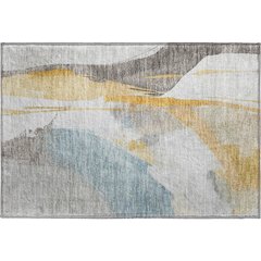 Luxury Washable Indoor/Outdoor Ravenna Gold 1'8" x 2'6" Rug