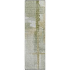 Luxury Washable Indoor/Outdoor Ravenna Aloe 2'3" x 7'6" Runner Rug