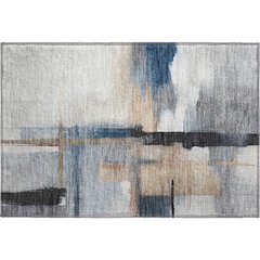 Luxury Washable Indoor/Outdoor Ravenna Blue 1'8" x 2'6" Rug