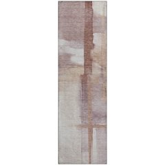 Luxury Washable Indoor/Outdoor Ravenna Blush 2'3" x 7'6" Runner Rug