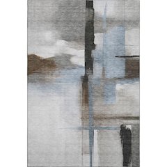 Luxury Washable Indoor/Outdoor Ravenna Taupe 2'6" x 3'10" Rug