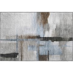 Luxury Washable Indoor/Outdoor Ravenna Taupe 1'8" x 2'6" Rug