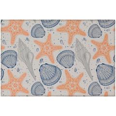 Indoor/Outdoor Seabreeze SZ4 Flax Washable 1'8" x 2'6" Rug