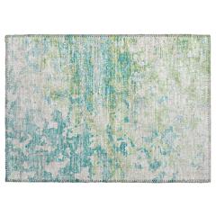 Indoor/Outdoor Accord AAC35 Green Washable 1'8" x 2'6" Rug