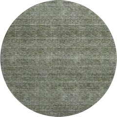 Luxury Washable Indoor/Outdoor Soft Essentials SE1 Green 8' x 8' Rug