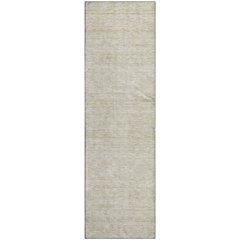 Luxury Washable Indoor/Outdoor Soft Essentials SE1 Brown 2'3" x 7'6" Runner Rug