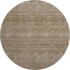 Luxury Washable Indoor/Outdoor Soft Essentials SE1 Brown 8' x 8' Rug