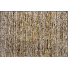Luxury Washable Indoor/Outdoor Soft Essentials SE1 Brown 1'8" x 2'6" Rug