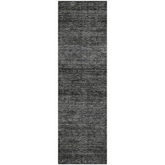 Luxury Washable Indoor/Outdoor Soft Essentials SE1 Gray 2'3" x 7'6" Runner Rug