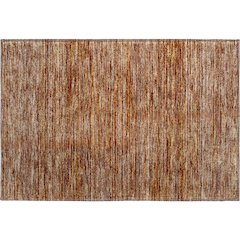 Luxury Washable Indoor/Outdoor Soft Essentials SE1 Orange 1'8" x 2'6" Rug