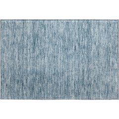 Luxury Washable Indoor/Outdoor Soft Essentials SE1 Blue 1'8" x 2'6" Rug