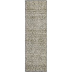 Luxury Washable Indoor/Outdoor Soft Essentials SE1 Ivory 2'3" x 7'6" Runner Rug