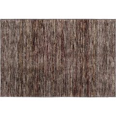 Luxury Washable Indoor/Outdoor Soft Essentials SE1 Brown 1'8" x 2'6" Rug