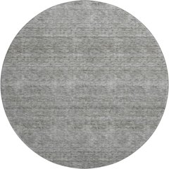 Luxury Washable Indoor/Outdoor Soft Essentials SE1 Gray 8' x 8' Rug