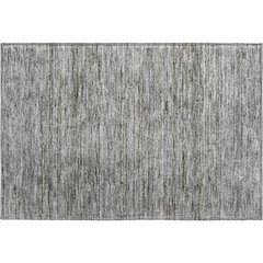Luxury Washable Indoor/Outdoor Soft Essentials SE1 Gray 1'8" x 2'6" Rug