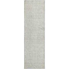Luxury Washable Indoor/Outdoor Soft Essentials SE1 Ivory 2'3" x 7'6" Runner Rug