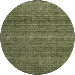 Luxury Washable Indoor/Outdoor Soft Essentials SE1 Green 8' x 8' Rug