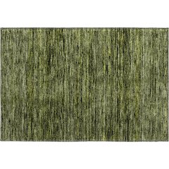 Luxury Washable Indoor/Outdoor Soft Essentials SE1 Green 1'8" x 2'6" Rug