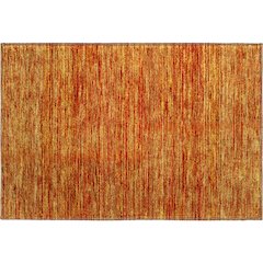 Luxury Washable Indoor/Outdoor Soft Essentials SE1 Orange 1'8" x 2'6" Rug