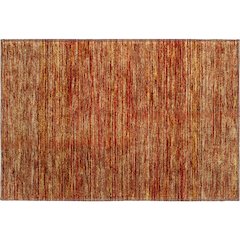 Luxury Washable Indoor/Outdoor Soft Essentials SE1 Orange 1'8" x 2'6" Rug