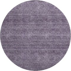 Luxury Washable Indoor/Outdoor Soft Essentials SE1 Purple 8' x 8' Rug