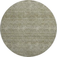 Luxury Washable Indoor/Outdoor Soft Essentials SE1 Green 8' x 8' Rug