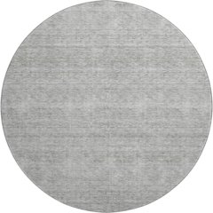 Luxury Washable Indoor/Outdoor Soft Essentials SE1 Gray 8' x 8' Rug